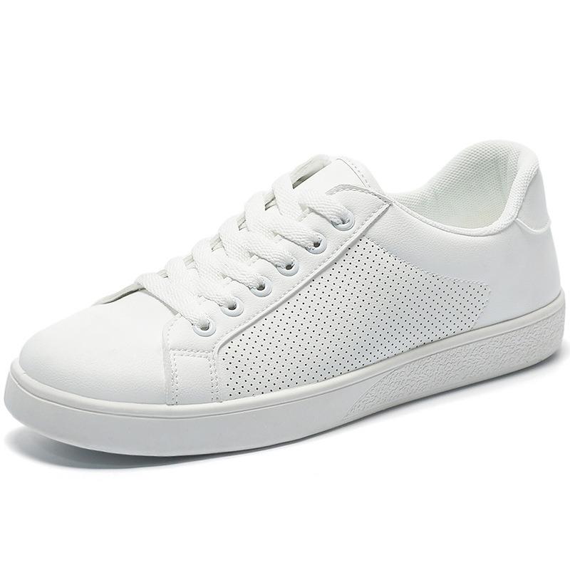 Autumn New Breathable Little White Shoes Men's Shoes Casual Leather Shoes Men's Board Shoes Versatile Trend Shoes