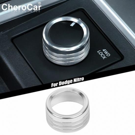 

Срібляста кнопка-перемикач повного приводу 4WD з декоративним кільцем для Dodge Nitro 2007-12