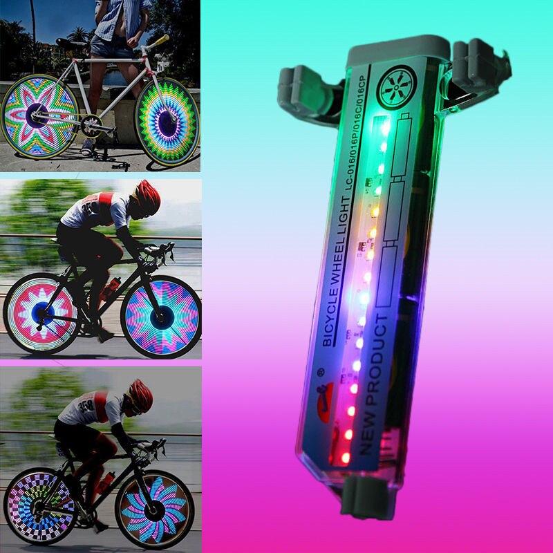 

Bicycle Light Bike Wheel Light Double Sided 16 LED Light Colorful Bike Warning Light
