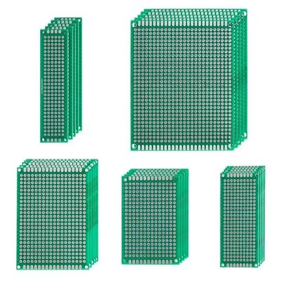 4-40 Stück Universal PCB Circuit Protoboard Doppelseitiges Steckbrett 2x8 3x7 4x6 5x7 7x9CM Stripboard Prototyping Board DIY Elektronisches Kit