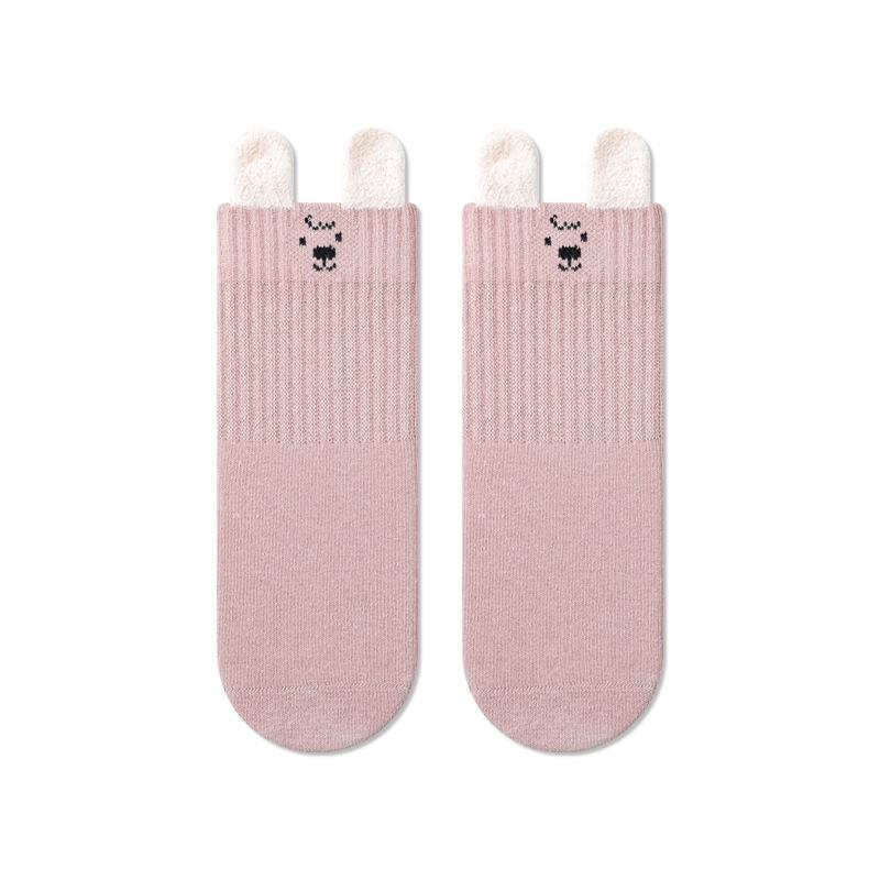 Autumn/Winter Baby Socks: A-class Cotton, Boneless, Loose Cuff, Cartoon Design for 1-3 Years with Ear Details