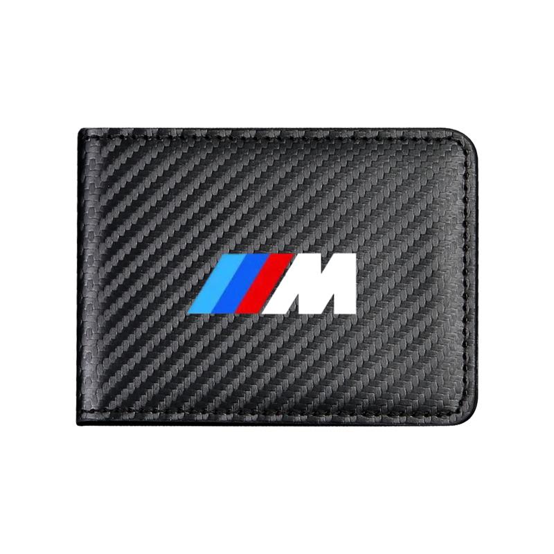 HJK11 Carbon Fiber Auto Driver License Cover Car Driving Documents Case For BMW M Emblem E46 E36 E34 F10 E90 F30 E60 E53 E30 E92 E87