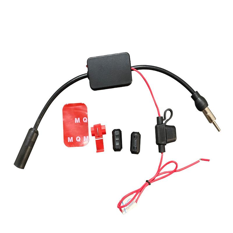 

Новый автомобильный усилитель антенны радиоприемника сплиттер AM FM радио усилитель сигнала шумоподавление антипомех аксессуары для салона автомобиля красный