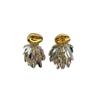 Fashion Personality Metal Blade Tassel Earrings, Retro Simplicity, High-End Sense Of Light Luxury, Unique Niche Women'S Earrings, Earrings