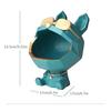 Dog Resin Sculpture Cool Dog Big Mouth Animal Statue for Decor with Storage Box for Key Holder Dog Figurine Ornament Decor Gift