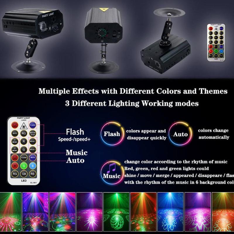 E37468 Voice-Activated KTV Laser Light European Edition