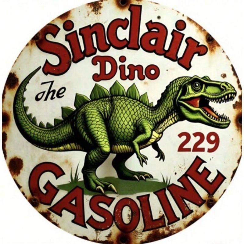 Metal Poster Sinclair Dino Oil Gasoline Retro Garage Wall Art