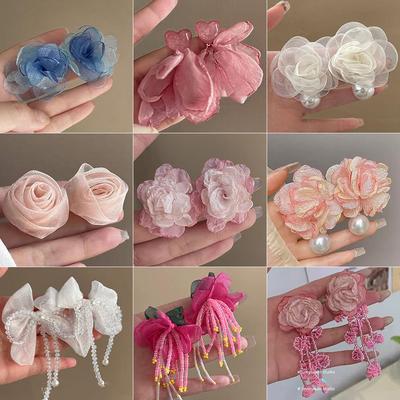 2024 High-End Luxury Floral Stud Earrings for Women - Niche Design