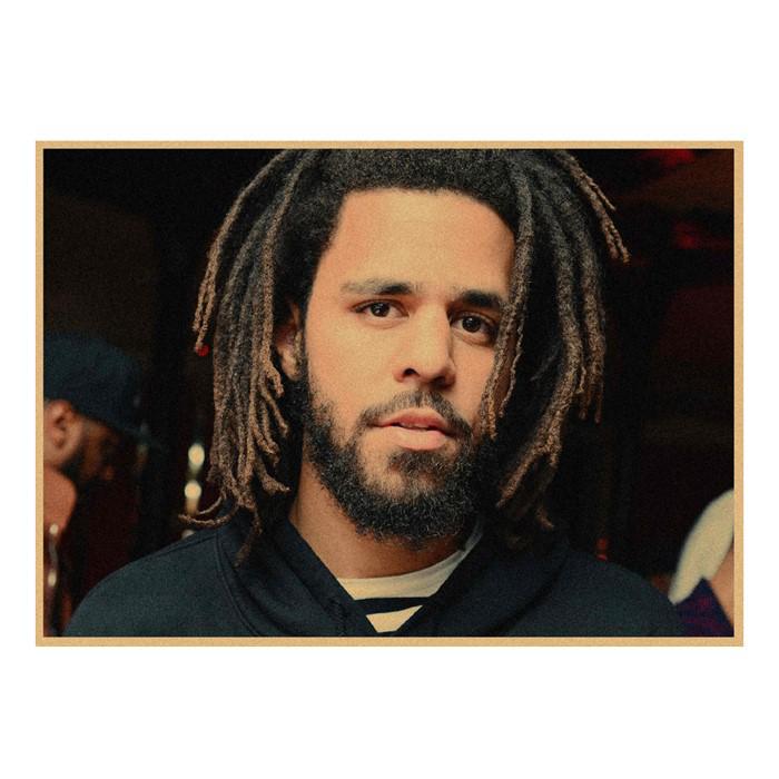J. Cole & Lamar Rap Hip Hop Kraft Paper Wall Mural 491