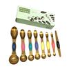 9-Piece Dual-End Stainless Steel Magnetic Measuring Spoons with Gram Scale