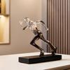 Male Runner Sculpture Abstract Resin Running Figurine Modern Home Decoration for Living Room TV Stand Desk Shelf Decor Motivational Gift for Runners