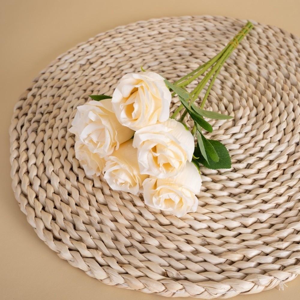 Seidenrose Simulierte Rosenstrauß Kleines Bündel Kunstblumen Hochzeitsstrauß Fotografie-Requisiten