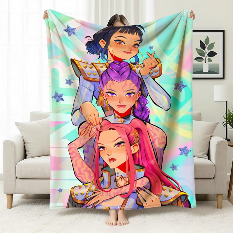 Kpop Witchers Witchers Peripheral Blankets Blankets Flannel Nap Blankets Blankets Printed Office Sofa Blankets