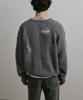 DUSTYWHITE Gray Loose Fit Destroyed Wool Knit Sweater
