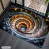 2D Vortex Door Mat Anti Slip Bathroom Floor Mat Ultra-fine Fiber Absorbent Suitable for Bedroom, Living Room Entrance Carpets