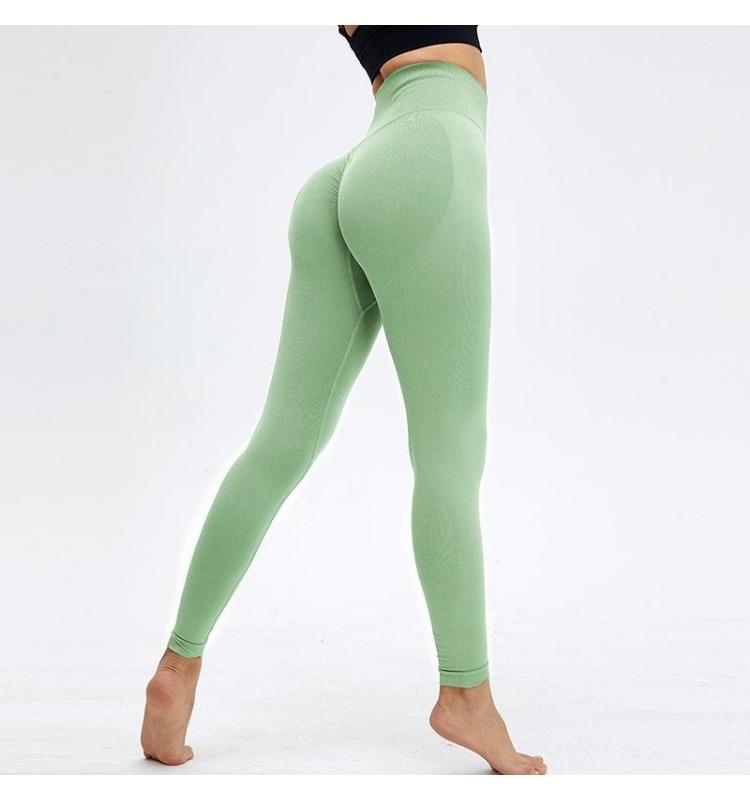 Women's Fitness Women's Workout Sexy Push lim Hips Lift  Waist Leggings Seamless Leggings SHigh Stretch