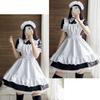 Maid Cosplay Short Gothic Lolita Short Plus Sizes [FULINE] British-style Outfit, Costume, Sleeves, Dress, Skirt, (4XL)