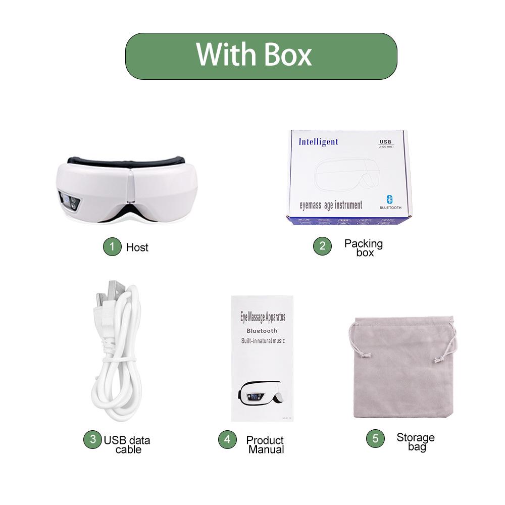 Rechargeable Foldable Eye Massager with Hot Compress for Fatigue Relief