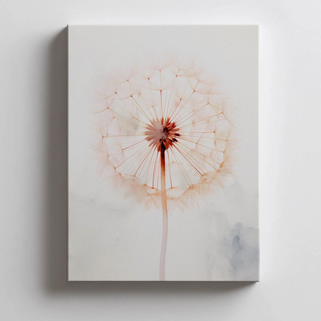 Eteryczna Delikatność Dmuchawca Eteryczna Delikatność Dmuchawca, 70X100 Cm, Bez Ramy, Płótno Premium Na Blejtramie