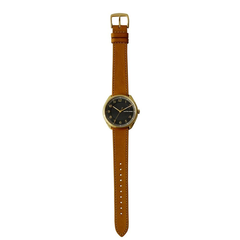 MASTER WORKS Quattro 003 Hergestellt in Quarz Lederarmband MW06YB-ECLBO8 Herrenuhr, Japan, Uhrwerk, 39mm,