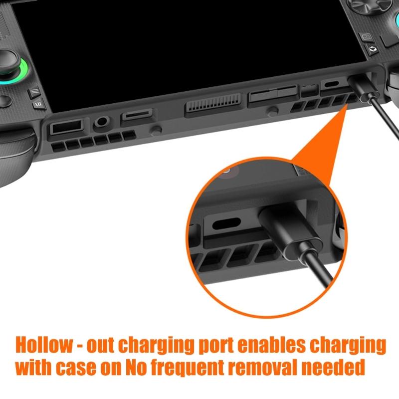 Back Cover for ROG Console,Game Host Protector Soft ABS Dockable Protective Case Accessories