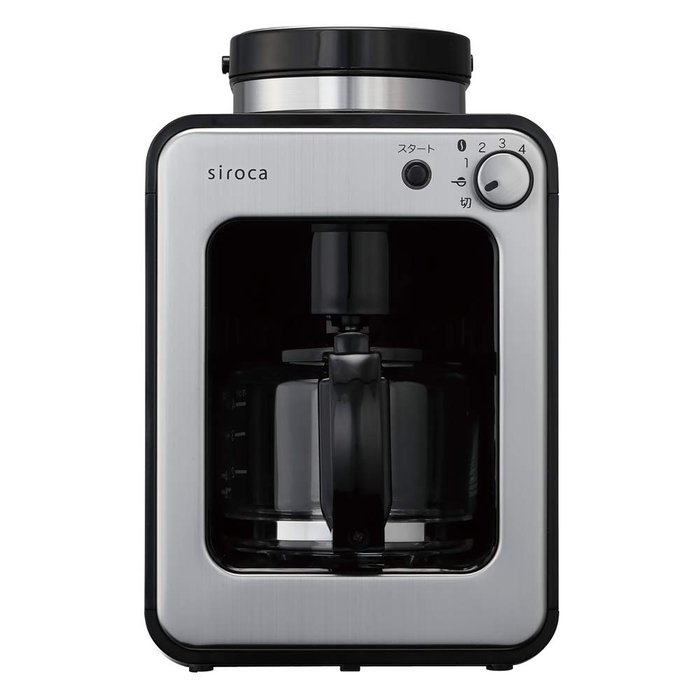 

siroca Full Automatic Coffee Maker SC-A221SS (Stainless Silver) [Japan Domestic Genuine Products] [Ships from Japan]