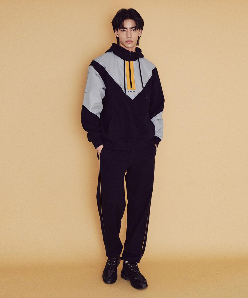 MAYOL Color Block Lounge Pants_Dark Navy