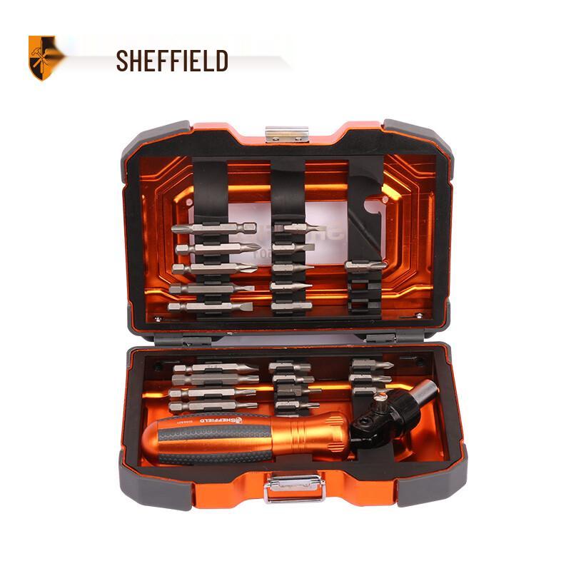 SHEFFIELD S056501 27-Piece Ratchet Screwdriver Set Metric