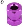 4pcs 12mm RC Hex Wheel Hub Metal Adapter for D90 AX10 CC01 SCX10 F350 Crawler (15mm Purple)
