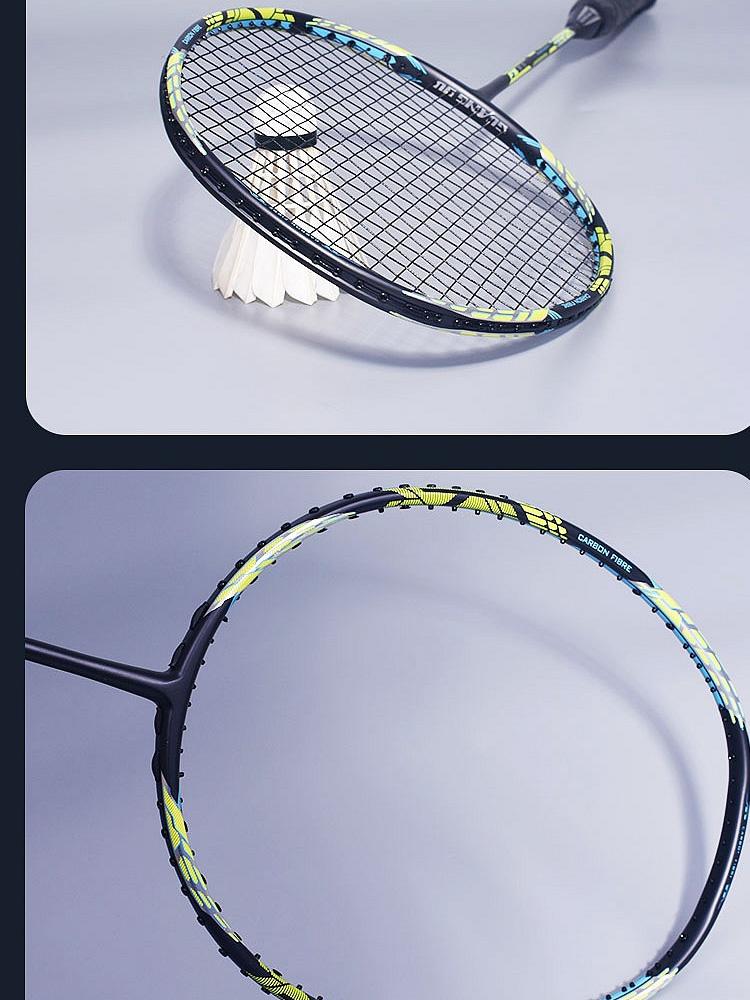 21-30 LBS Badminton Racket Carbon Fiber Man Woman Adult High Elasticity Durable Major Attack Racket Defense Competition Level