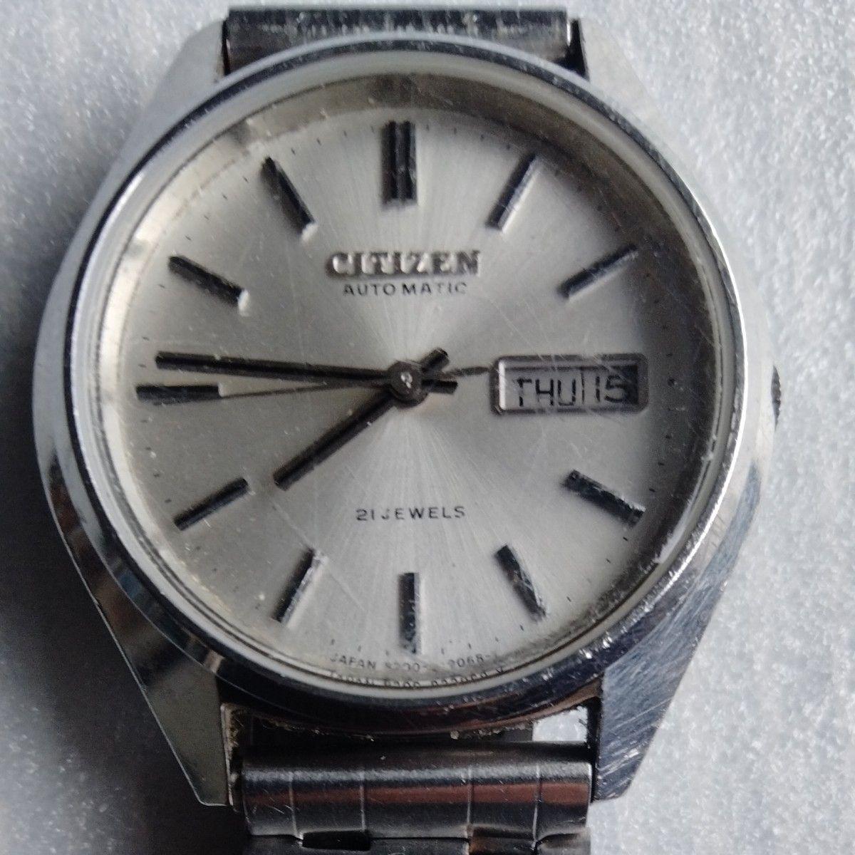 Used CITIZEN Automatic 21JEWELS Day Date Men s Watch Working Item