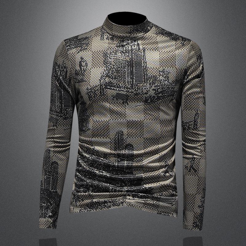 

Men s European Brand Summer Casual Digital Print Collared Shirt 5XL