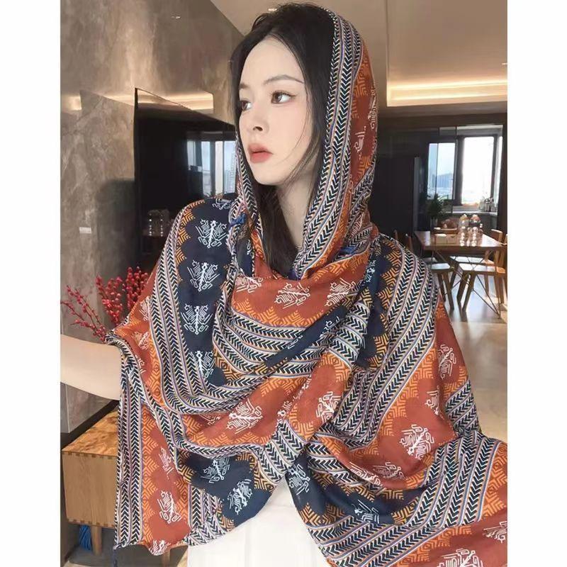 Ethnic Style Scarf for Women Sunscreen Scarf Beach Scarf, Beach Scarf New Style Scarf
