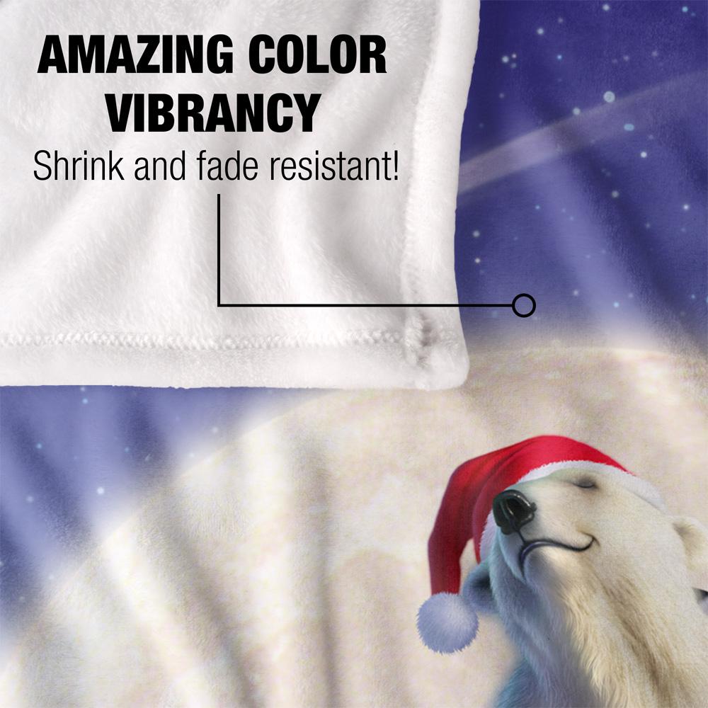 JQ Licensing Jlo Silky Polar Bear Christmas Supersoft Blanket