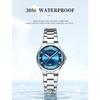 CURREN Brand Quartz Watch for Women Fashion Luxury Round Stainless Steel Waterproof Luminous Ladies Wristwatch