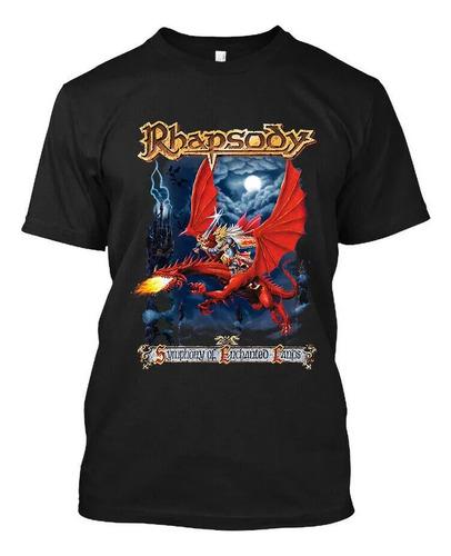 Unisex shirt Cotton Oversize Large Size Rhapsody Of Fire Symphony Of Enchanted Lands (itali