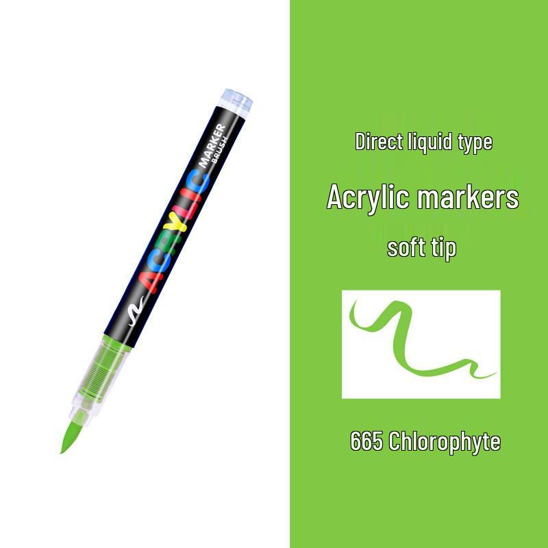 Guangna 8101 Akrylový fix s měkkým hrotem - Bez nutnosti stlačování, voděodolné doodle pero