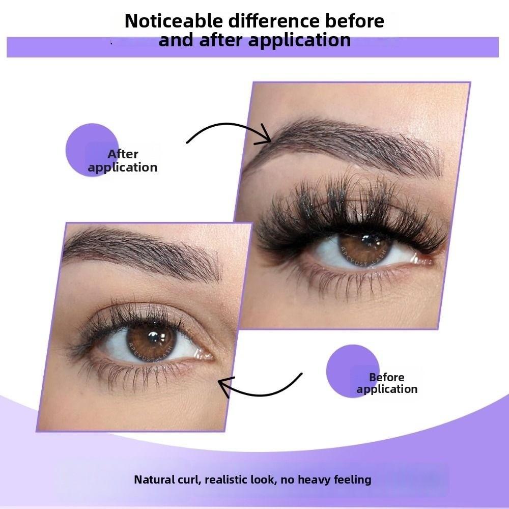 10 Pairs Fluffy Thick 3D Faux Mink Lash Glue Version Full Strip Lashes  Eye Lash Extension