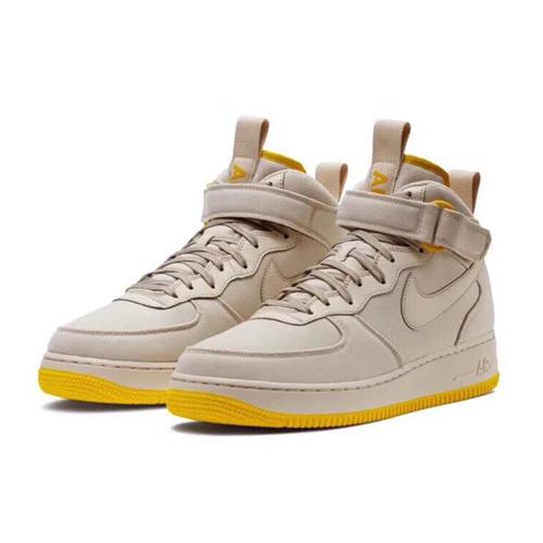 Nike Air Force 1 Mid Canvas Desert Sand Vivid Sulfur Ah6770-002