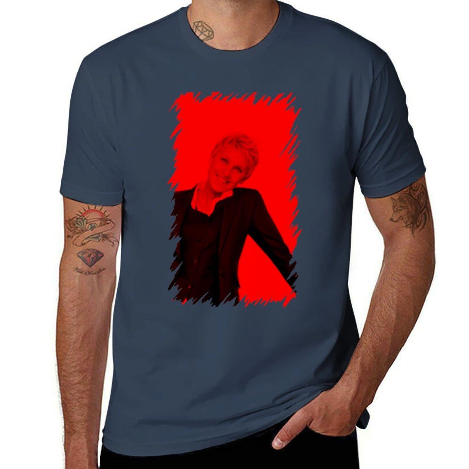 Ellen Degeneres Celebrity TShirt UV Sun Protection Tee Shirt S