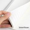 PP Cover A7 Flip-Up Coil-Bound Lined Notebook - Mini English Diary for Students & Stationery