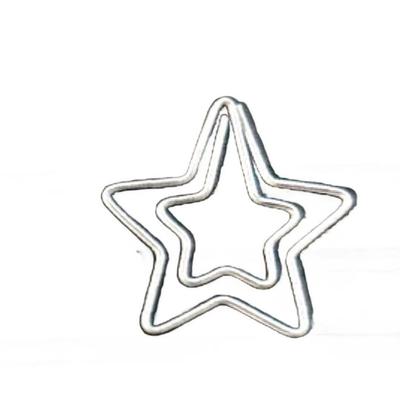 15pcs Stylish Silver Star-Shaped Paper Clips for Decoration And Organizing