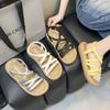 Flat Sandals Women's 2025 New Summer Wear Fairy Style with Skirt Casual Sports Beach Roman Sandals