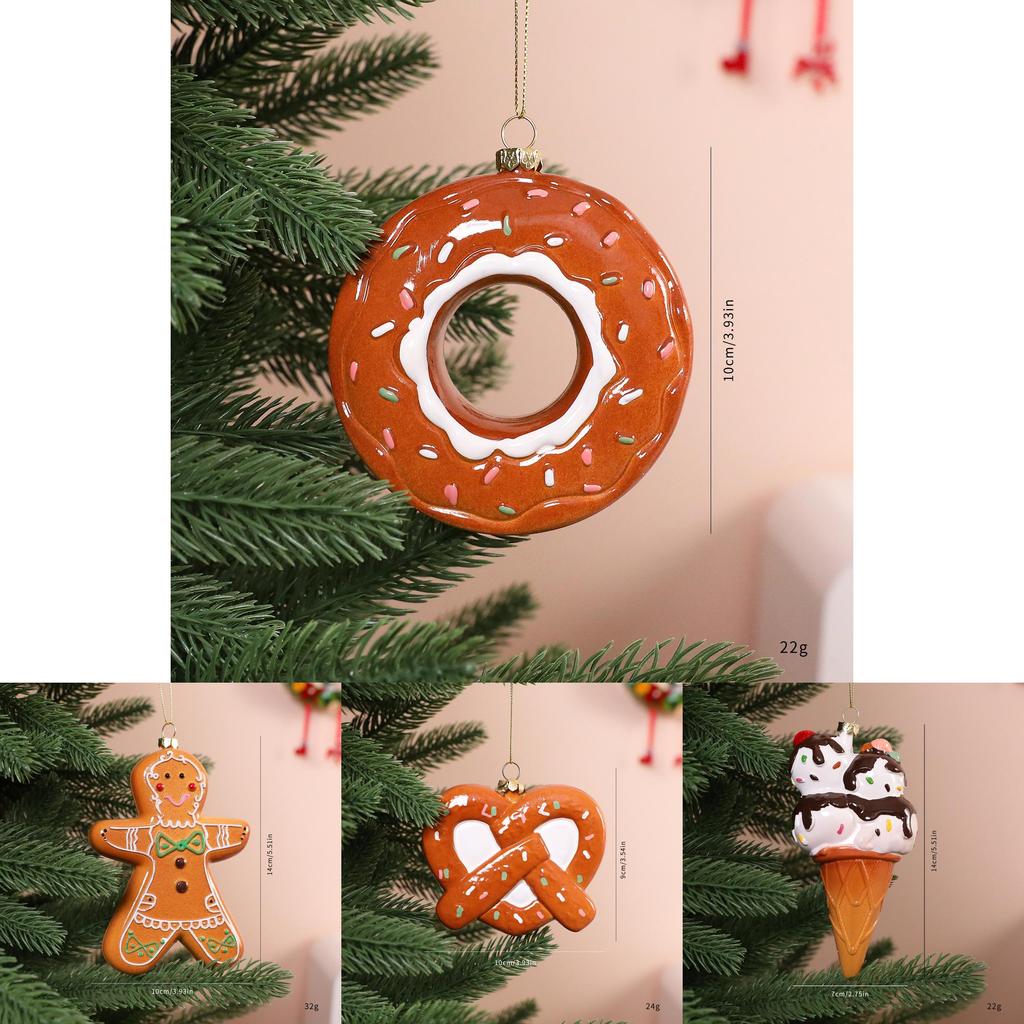 Weihnachts-Lebkuchenmann Baumschmuck Aus Kunststoff Für Feiertagsdekoration