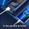 Nowa 4000mah bezprzewodowa samochodowa pompa powietrza przenośna mini elektryczna pompa do opon sprężarka powietrza ręczny cyfrowy wyświetlacz ładowanie pompa oświetlenie