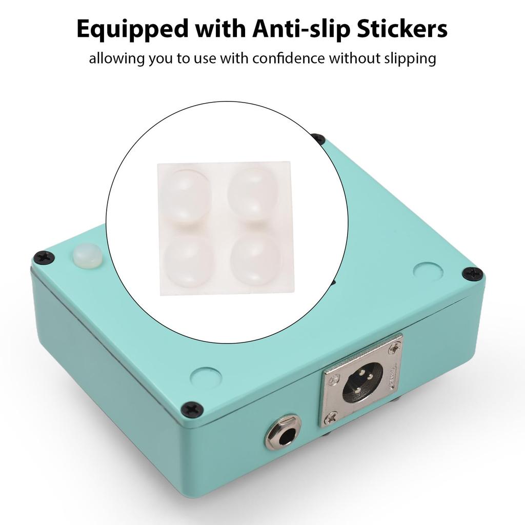 Daconovo Driver and DI Box Bass Effect Pedal for Electric Bass XLR Output Bass Amplifier True DC 9V with Interface Guitar, Pedal, Bypass, 6.35mm