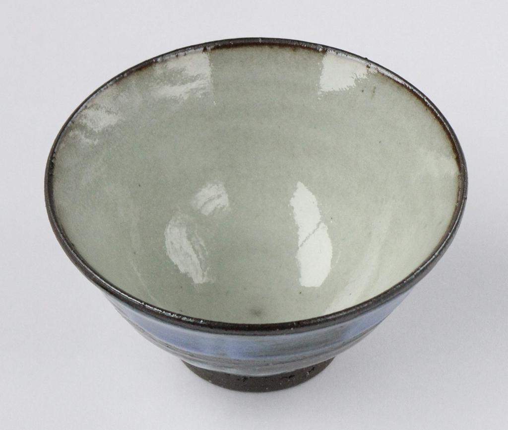 Tohri Shigaraki Ware Blue Sky Rice Bowl W311-01
