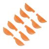 5 Pairs Lash Perm Pads Reusable Soft Orange Silicone Eyealsh Perm Rods for Beauty Makeup