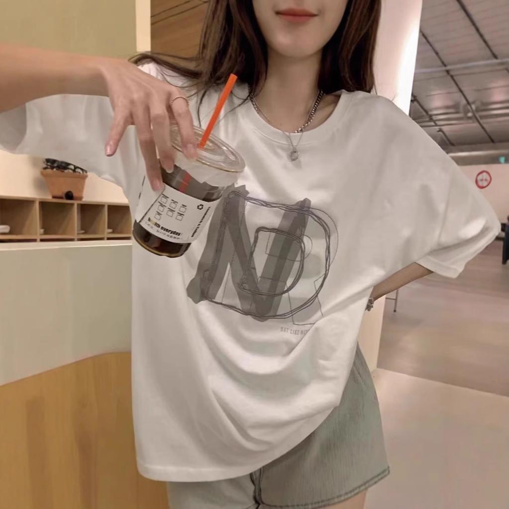 Printed short-sleeved T-shirt girls summer clothes new junior high school high school students loose casual comfortable versatile top