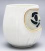 Mino Ware Feng Shui Daruma Sushi Tea Cup White (Health LuckWarding Off Misfortune) K11210